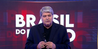 Datena apresentando o Brasil do Povo  Foto: Reprodução | RedeTV