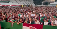 Torcedores do Fluminense se unem em Laranjeiras para assistir à semifinal da Copa do Mundo de Clubes da Fifa  Foto: Jerson Pita / Redação Terra