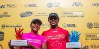 Cauã Costa e Arena Rodríguez foram os campeões no ano passado  Foto: Luiz Blanco/ WSL