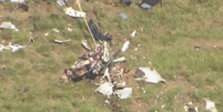 Avião de pequeno porte cai e mata família de quatro pessoas nos EUA  Foto: Reprodução/Wral News