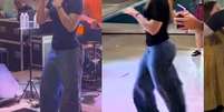 Nova rainha da Grande Rio, Virginia samba de jeans em festa de São João e web cutuca: 'Parecendo Carreta Furacão'. Foto: Reprodução, Instagram | Reprodução, TikTok / Purepeople