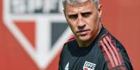 Hernán Crespo durante treino no São Paulo Foto: Gávea News