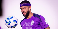 Memphis Depay em treino no CT Joaquim Grava no dia 28 de junho de 2025   Foto: Rodrigo Coca/Ag&ecirc;ncia Corinthians