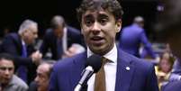 Um dos momentos de maior tensão ocorreu durante o discurso do deputado Nikolas Ferreira (PL-MG)  Foto: Vinicius Loures/Câmara dos Deputados