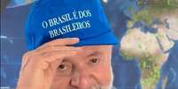 BRASILIA DFA NACIONAL LULA BONE 04-02-2025 Guerra dos bones : Lula aparece com acessório usado por aliados Boné temático com a frase "O Brasil é dos Brasileiros" foi visto na cabeça de ministros do governo no último sábado (1º) foto Reproducao Ricardo Stuckert Presidencia da Republica  Foto: Reproducao Ricardo Stuckert Presidencia da Republica / Estadão