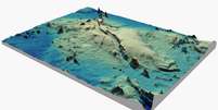 Modelo 3D da Elevação do Rio Grande Foto: Serviço Geológico do Brasil (SGB) / Divulgação
