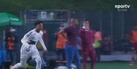 Robinho Jr estreia pelo Santos Foto: Reprodução/Sportv