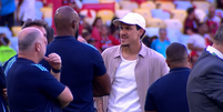 Fora do banco, Pedro é visto no Maracanã antes de Flamengo x São Paulo: 'Clima de despedida'  Foto: Reprodução/Premiere