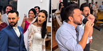 Dupla sertaneja viraliza após ‘invadir’ cerimônia de casamento e surpreender noivos  Foto: Reprodução/Instagram
