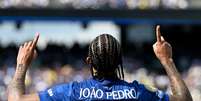 João Pedro comemora seu gol pelo Chelsea na final da Copa do Mundo de Clubes contra o PSG  Foto:  Darren Walsh/Chelsea FC via Getty Images /  Darren Walsh/Chelsea FC via Getty Images