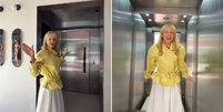 Malu Borges constrói elevador fake em casa só para tirar fotos e recebe críticas na web  Foto: Reprodução/Tik Tok