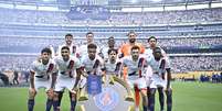 Elenco do PSG antes do jogo contra o Chelsea pela final da Copa do Mundo de Clubes  Foto: Reprodução/X/@PSG_inside