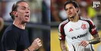 Foto: Gilvan de Souza/Flamengo - Legenda: Técnico do Flamengo, Filipe Luís, fez críticas de maneira exposta à falta de empenho de Pedro / Jogada10