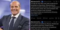 Marcelo de Carvalho é acusado de racismo e xenofobia após relatar caso de furto na Europa: ‘Obviamente, sujeito de aparência africana’  Foto: Reprodução/Redes sociais