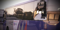 Desde 12 de junho, as empresas operadoras relataram que 421 veículos do sistema municipal de transporte foram depredados  Foto: Reprodução/Fantástico