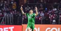 Erick Farias (Juventude) celebrando seu gol contra o São Paulo, no dia 04.12.2024 Foto: Foto Arena LTDA / Alamy Stock Photo