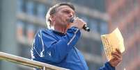 O ex-presidente Jair Bolsonaro em ato na Avenida Paulista, em São Paulo, no fim de junho  Foto: Felipe Rau/Estadão / Estadão