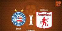 Foto: Arte Jogada10 - Legenda: Bahia tem desafio pela Copa Sul-Americana / Jogada10
