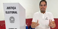 Prefeito João Vitor Xavier se entregou para a polícia em São Luís (MA)  Foto: Reprodução/Redes Sociais