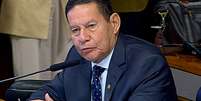 O senador Hamilton Mourão (Republicanos-RS) durante audiência pública da Comissão de Relações Exteriores (CRE) nesta terça, 15   Foto: 