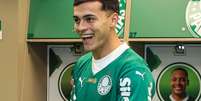 Foto: Ramón Sosa em apresentação no Palmeiras ( Fabio Menotti/Palmeiras) / Gávea News