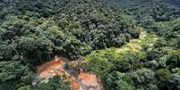 Pesquisas apontam que o garimpo e a mineração estão entre as principais formas de degradação da Amazônia que pode gerar novas epidemias ou pandemias  Foto: Getty Images / BBC News Brasil
