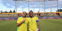 Foto: Lívia Villas Boas / CBF - Legenda: Kerolin celebrou a vitória na Copa América e exaltou o papel de Marta em seu desenvolvimento / Jogada10
