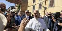 Papa Leão XIV em Castel Gandolfo, na Itália  Foto: ANSA / Ansa - Brasil