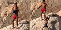 Influenciador é detonado após jogar filho de 7 anos do penhasco Foto: Reprodução / Contigo