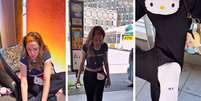 Luciana Gimenez andando de meia no Japão  Foto: Reprodução | Instagram