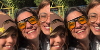 Carol Machado e a ex-mulher, Kika Motta, com a filha mais velha Foto: Reprodução/Instagram/@machado.carol