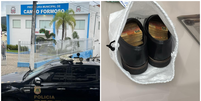 PF encontra dinheiro dentro de sapato de vereador em operação contra desvios em emendas parlamentares  Foto: Divulgação/PF