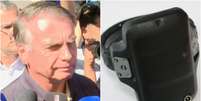 Ex-presidente Jair Bolsonaro passa a usar tornozeleira eletrônica  Foto: Reprodução/TV Globo e Depen