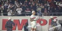 Luciano foi o principal destaque da vitória do São Paulo sobre o Corinthians no MorumBis.  Foto: Felipe Rau/Estadão / Estadão