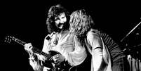 Tony Iommi e Ozzy Osbourne com o Black Sabbath, 1978  Foto: Gus Stewart / Redferns / Rolling Stone Brasil
