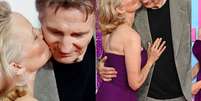 O novo amor de Pamela Anderson é famoso? Aos 58 anos, atriz dá beijo em Liam Neeson, de 73, e aumenta rumores de romance.  Foto: Getty Images / Purepeople