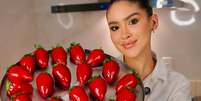 Confeiteira Millena Moreira celebra vendas do morango do amor e diz que é uma  'segunda Páscoa'  Foto: Reprodução/Instagram