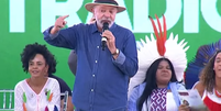Pesidente Lula em cerimônia de anúncios do Governo Federal no Vale do Jequitinhonha, nesta quinta-feira, 24  Foto: Reprodução/YouTube/CanalGov