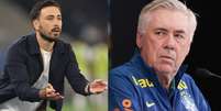 Davide Ancelotti &eacute; filho de Carlo Ancelotti e tamb&eacute;m ser&aacute; auxiliar t&eacute;cnico do italiano na Copa do Mundo 2026 Foto: Vitor Ribeiro/Botafogo; Werther Santana/Estad&atilde;o / Estad&atilde;o