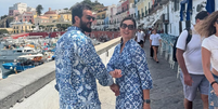 Fátima Bernardes e Túlio Gadêlha Foto: @fatimabernardes/Instagram/Reprodução / Elas no Tapete Vermelho