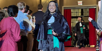Aos 24 anos, Camila Ceruti viveu neste mês um dos momentos mais marcantes de sua vida: a formatura em Medicina pela Universidade Regional de Blumenau (FURB) Foto: Reprodução/Instagram:@med.camilaceruti