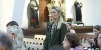 Carolina Dieckmann na missa de sétimo dia de Preta Gil  Foto: Victor Chapetta/AgNews
