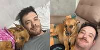 Tom Bueno resgatou Amora das ruas em 2018 Foto: Reprodução/Arquivo pessoal