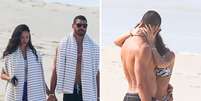 Cauã Reymond e sua nova namorada curtem praia  Foto: Dilson Silva / AgNews