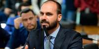 Eduardo Bolsonaro afirmou atuar para que senadores não tenham sucesso na missão. Foto: Pedro França/Agência Senado / Estadão