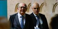 Gilmar Mendes saiu em defesa de Alexandre de Moraes, após sanções ao colega  Foto: Wilton Júnior/Estadão / Estadão