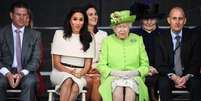 Meghan Markle e rainha Elizabeth durante evento em 2018  Foto: Jeff J Mitchell / Getty Images