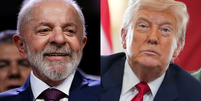 Lula volta a falar em soberania nacional após tarifaço de Trump  Foto: Christopher Furlong/Getty Images; Ton Molina/NurPhoto via Getty Images