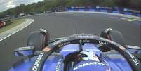 Carlos Sainz durante a classificação na Hungria Foto: Reprodução / Twitter Fórmula 1