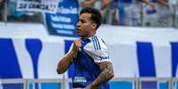 Kaio Jorge (Cruzeiro) celebrando seu gol contra o Ceará, no dia 27.07.2025 Foto: Associated Press / Alamy